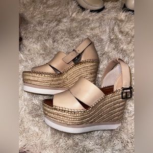 Gianni Binni Cream Wedges